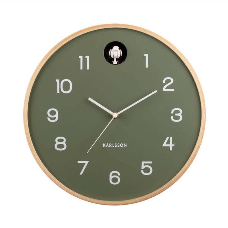 Present Time Karlsson Natural Cuckoo Wall Clock